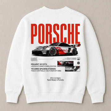 Need Money for Porsche 911 performance car sweatshirt