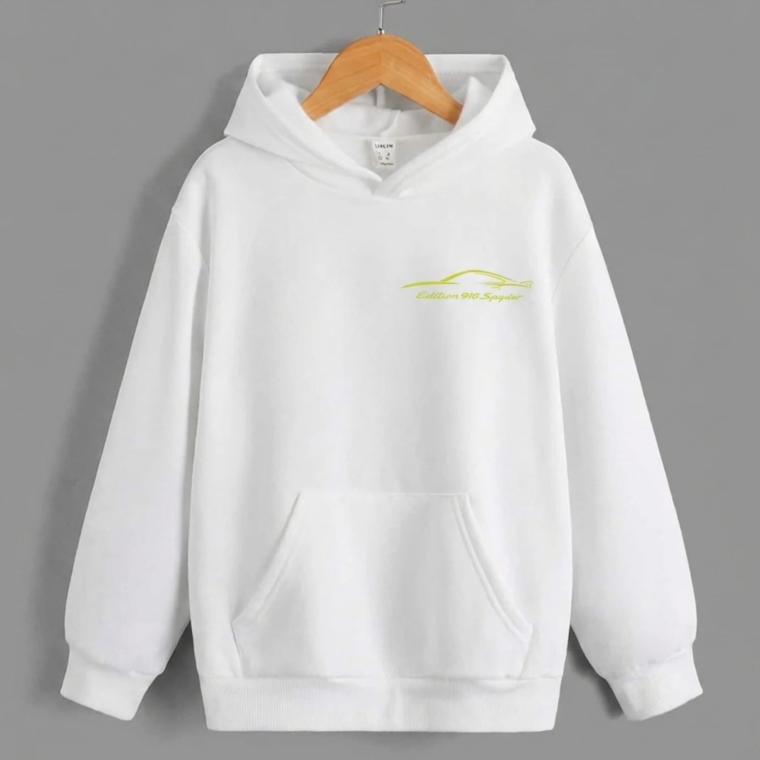 Need Money for Porsche 911 Racing Heritage hoodie back print bold racing inspired graphic design