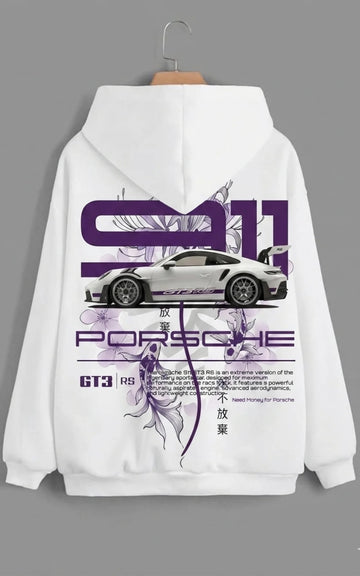 Need Money for Porsche 911 Track Inspired Hoodie Black Edition