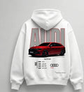 Need Money for Porsche Audi classic pullover hoodie white color clean modern fashion style