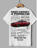 Need Money for Porsche Dodge muscle streetwear Brad Pitt tee lifestyle urban automotive fashion outfit