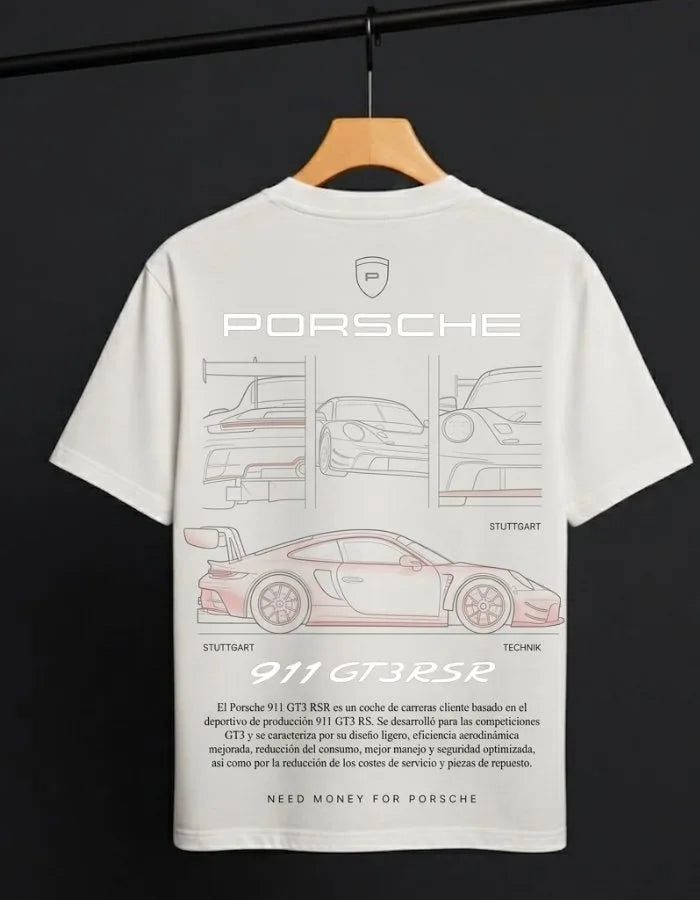 Need Money for Porsche Midnight T-Shirt – Black Luxury Car Graphic Tee