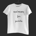 Urban fashion Need Money Classic Noir street tee
