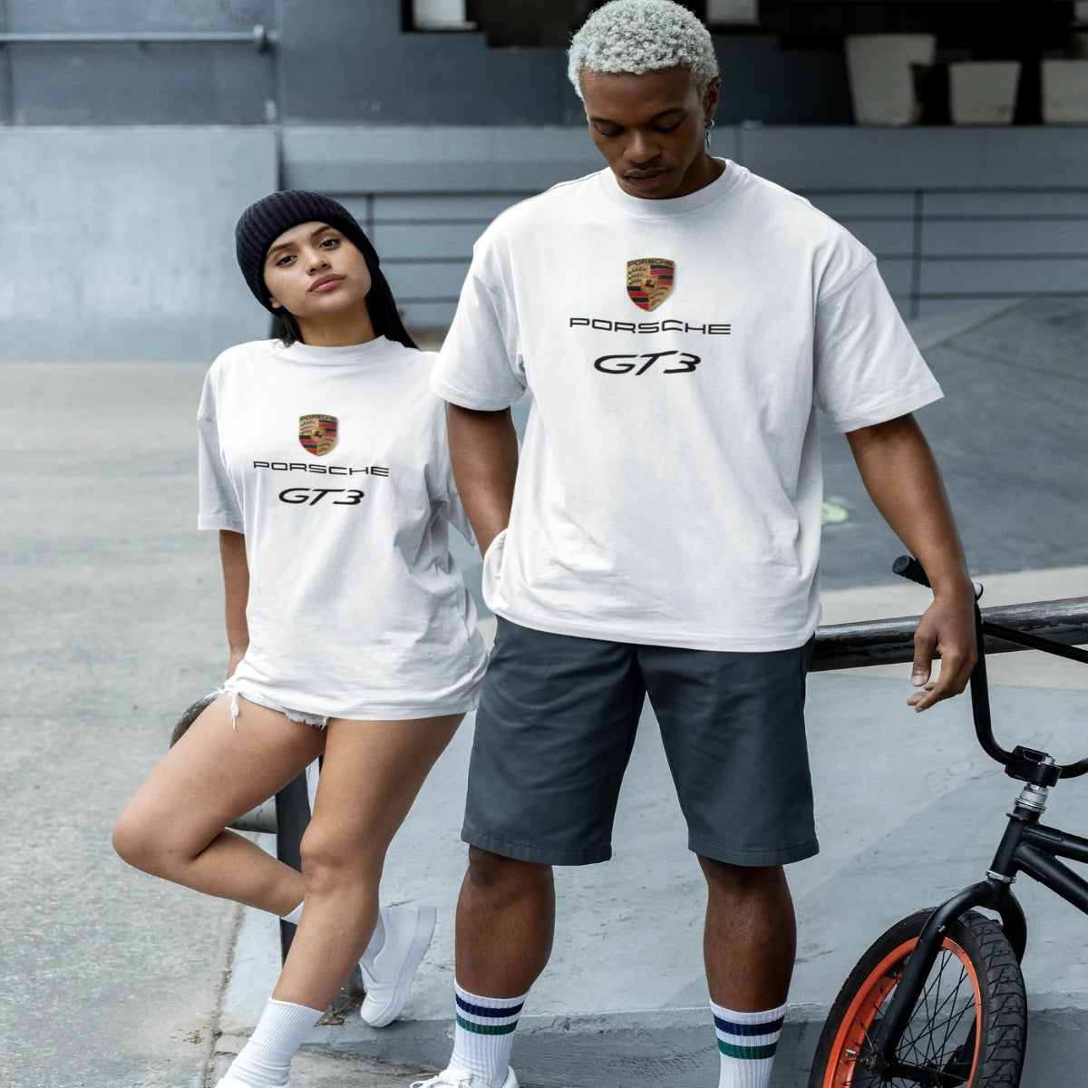 Need Money For Porsche Classic Black T-Shirt print detail
