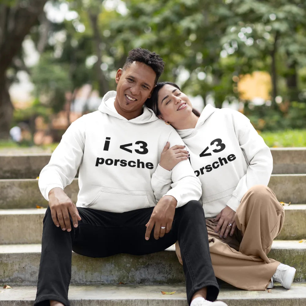 Classic Porsche ambition print hoodie