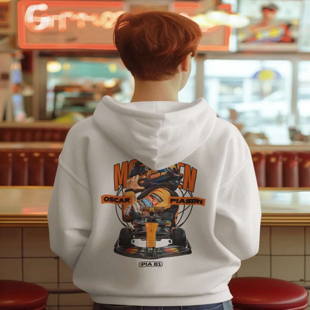 Need Money Porsche bold graphic text hoodie men