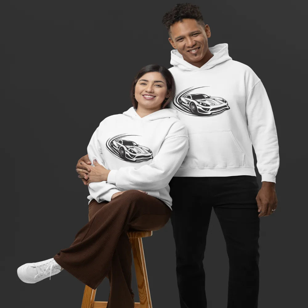 Need Money Porsche front print hoodie men