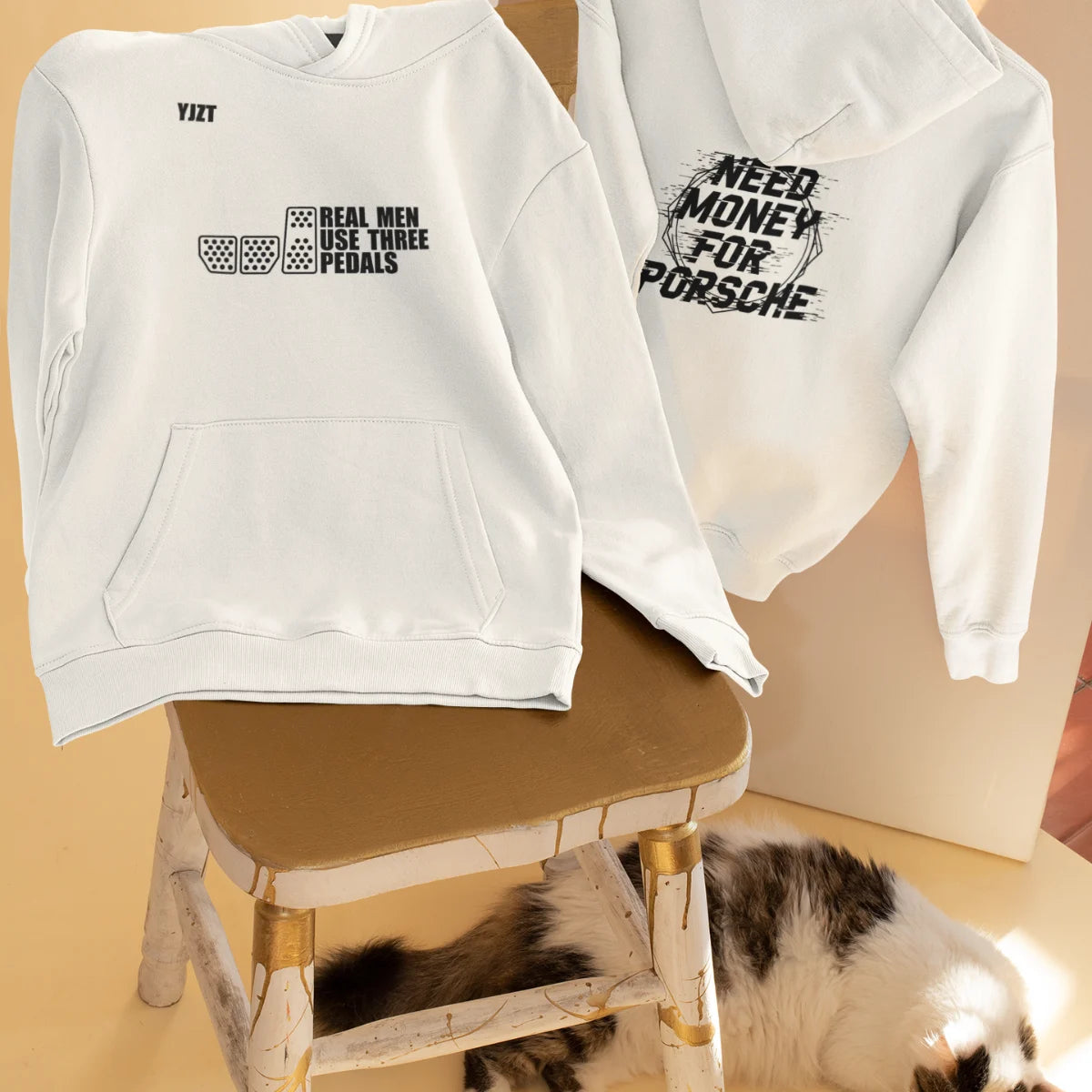 Unisex Classic Midnight Porsche Hoodie – Need Money For Porsche Sweatshirt