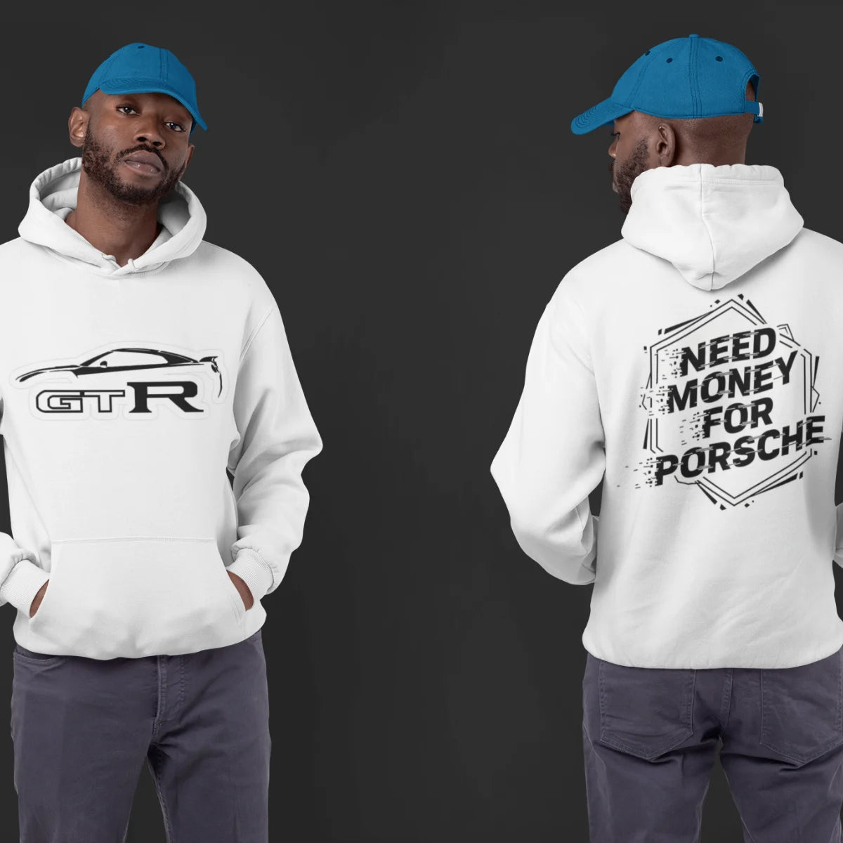 Unisex Classic Logo Back Porsche Hoodie – Need Money For Porsche Sweatshirt