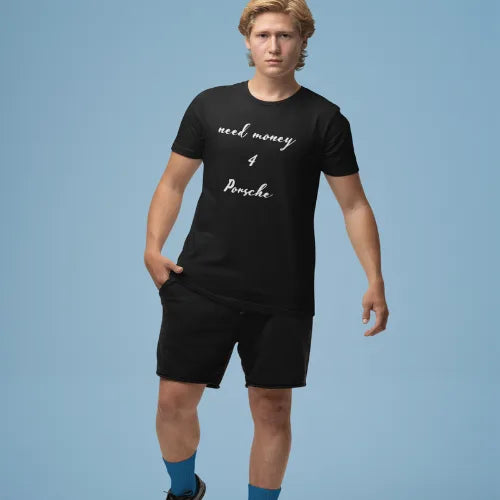 black Need Money Classic Pure T-Shirt modern street fashion