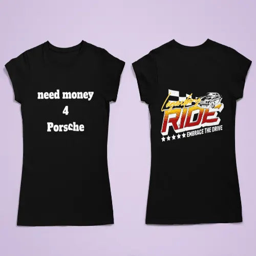 black Need Money Classic Urban T-Shirt modern street fashion