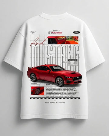 Bold graphic oversized t-shirt for muscle car enthusiasts