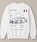 Save Money for Bugatti white oversized sweatshirt for men