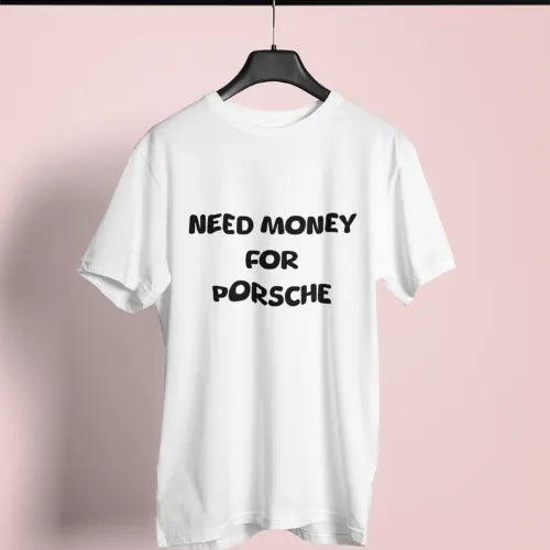 Need Money Classic Clean Black minimalist streetwear graphic tee
