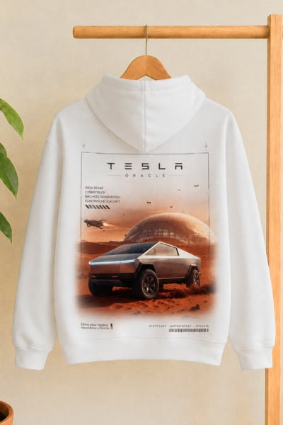 Tesla EV enthusiast oversized hoodie