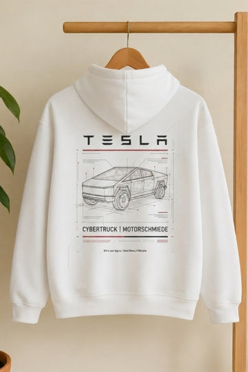 Premium Tesla graphic streetwear hoodie