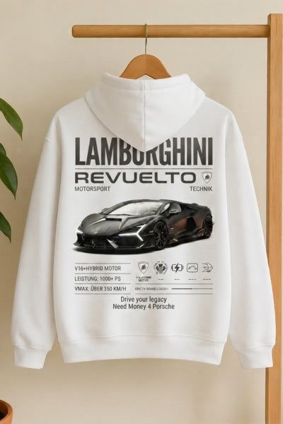 Tesla dream car white pullover hoodie