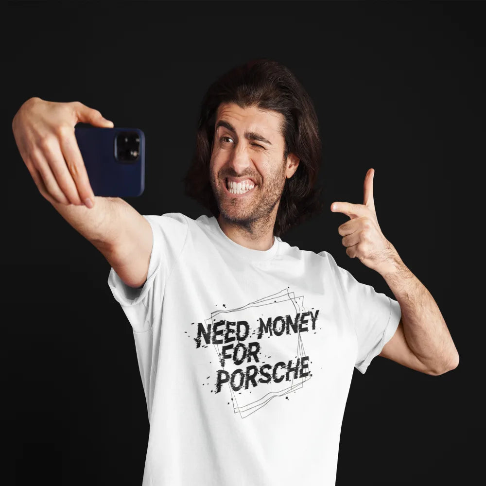 Porsche car enthusiast Core Bradpitt streetwear tee
