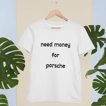 Premium cotton Need Money Bold Logo bold statement streetwear tee