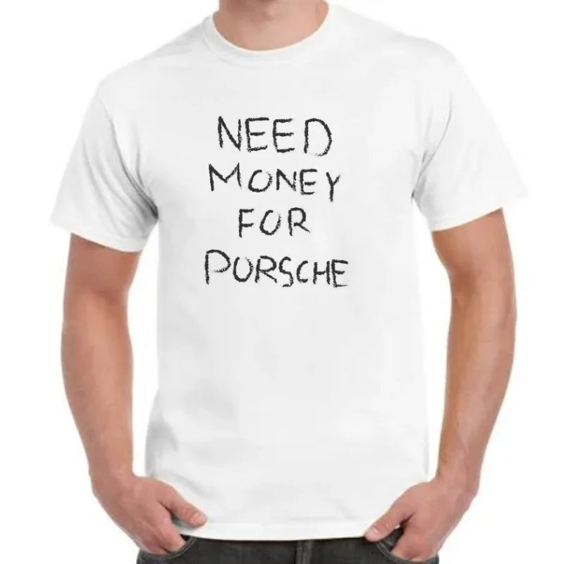 Powered by Dreams and Porsche luxury motivational T-shirt