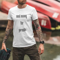 Minimalist design Need Money Alpha logo graphic t-shirt