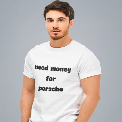 Minimalist design Need Money Dream Chaser logo graphic t-shirt