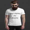 Minimalist design Need Money Legacy logo graphic t-shirt