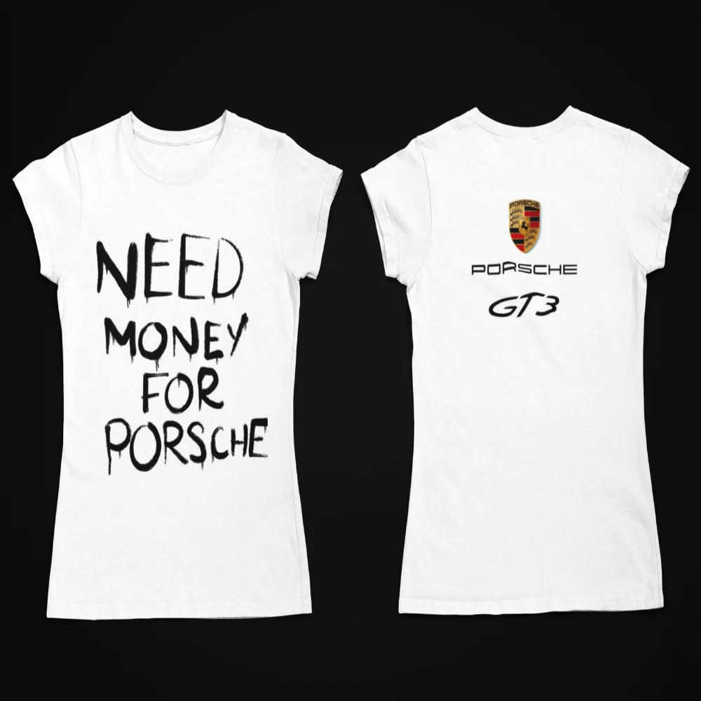 Need Money For Porsche Classic Bradpitt T-Shirt – Luxury Streetwear Essential