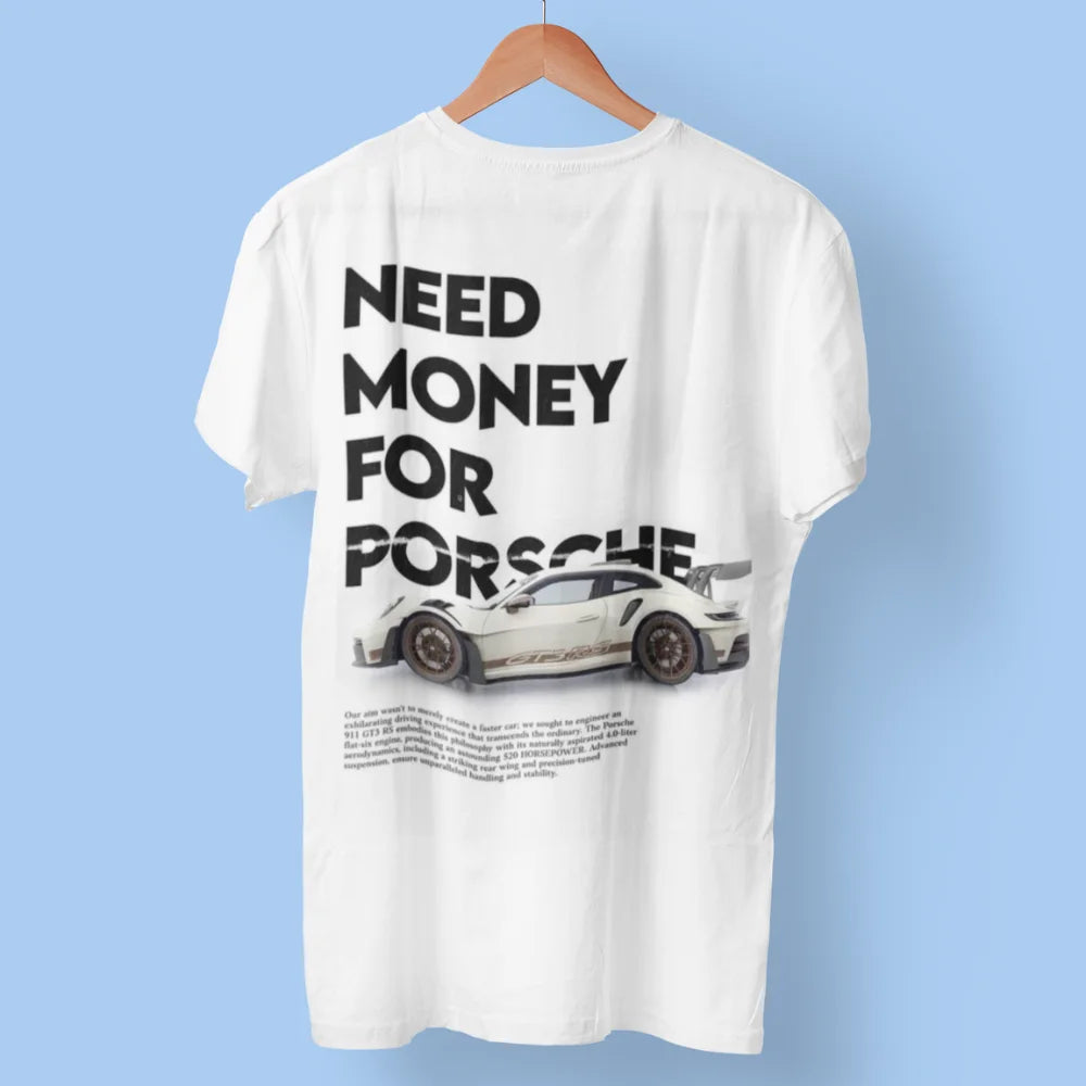 Work More Drive Porsche luxury motivational T-shirt