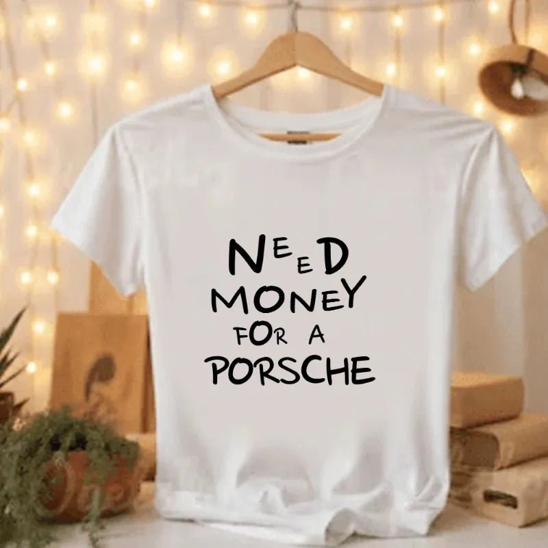 Porsche humor luxury streetwear T-shirt 2026