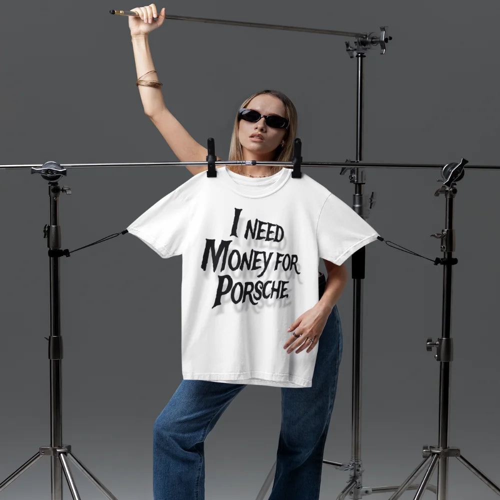 Work More Drive Porsche premium graphic streetwear tee