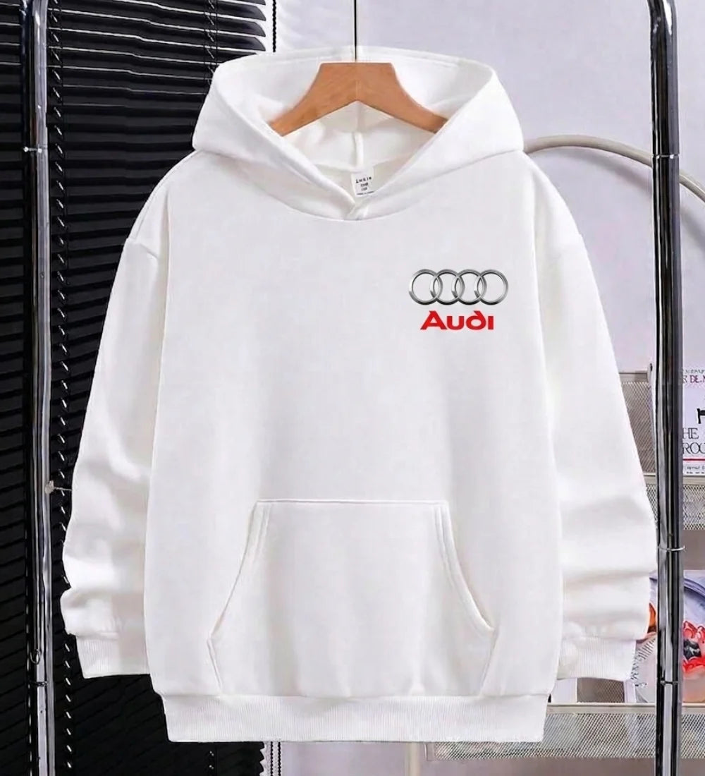 Need Money for Audi Porsche bold statement hoodie black color modern casual streetwear